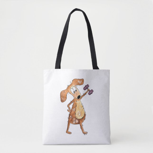 Niedlicher Whimsical Brown Hund Heften (Vorderseite)
