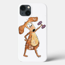 Niedlicher Whimsical Brown Hund Heften Case-Mate iPhone Hülle