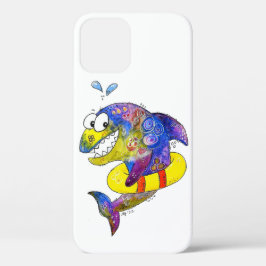 Niedlicher Whimsical Colorful Shark in Floor Case-Mate iPhone Hülle