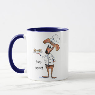 Niedlicher Whimsical Dog Koch Tasse