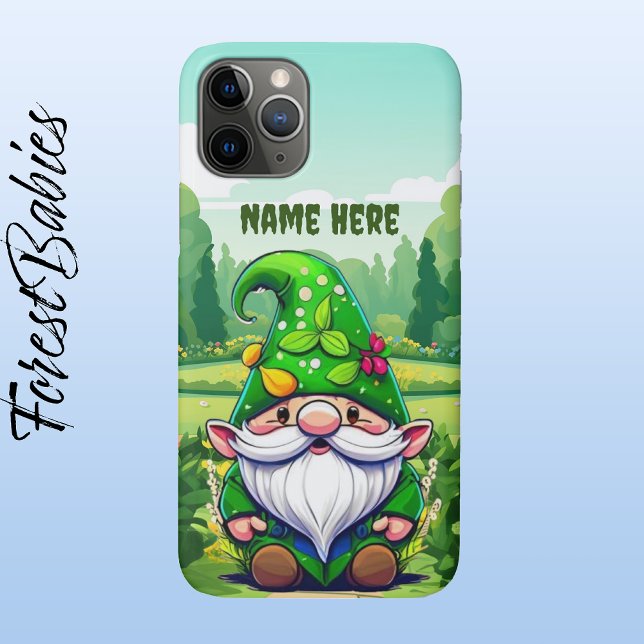 Niedlicher Whimsical Flower Garden Gnome Cartoon G Case-Mate iPhone Hülle (Gnome, ForestBabies Phone Case - Front)