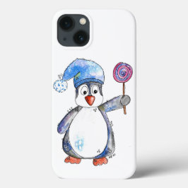 Niedlicher Whimsikaler Pinguin mit Lollipop Case-Mate iPhone Hülle
