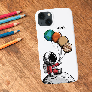 Niedlicher whimsischer Astronaut, Planet-Weltraum, Case-Mate iPhone Hülle