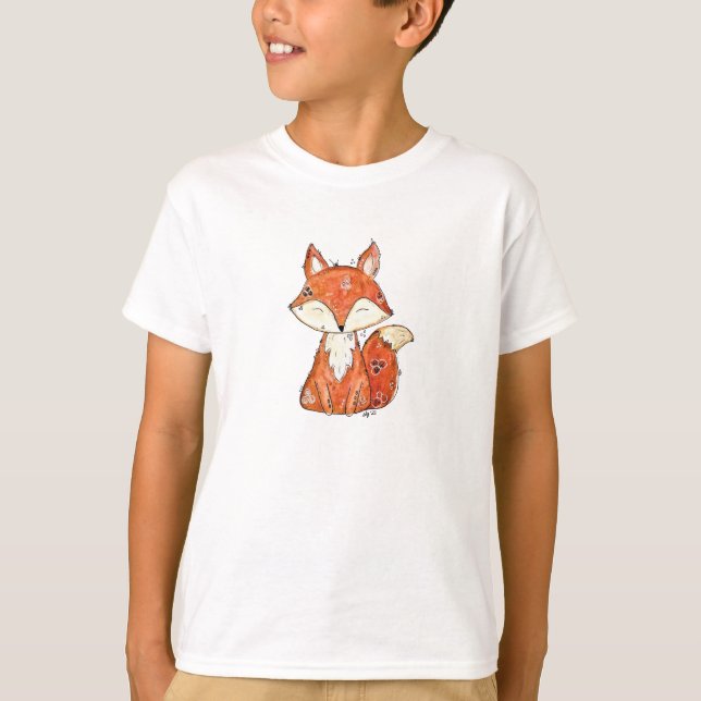 Niedlicher Whimsischer Fox T-Shirt (Vorderseite)