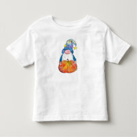 Niedlicher Whimsischer Herbstgnome mit Pumpkin