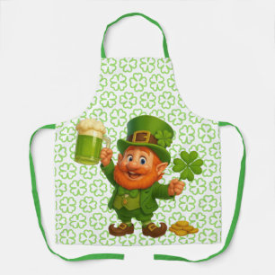 Niedlicher/whimsischer Leprechaun St. Patrick's Da Schürze