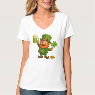 Niedlicher/whimsischer Leprechaun St. Patrick's Da T-Shirt