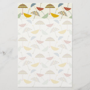 Niedlicher Whimsischer Regenschirm Briefpapier