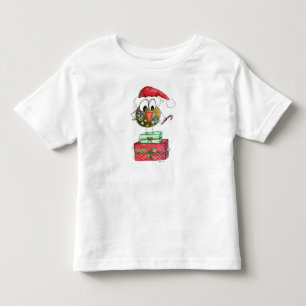 Niedlicher Whimsischer Weihnachtsbird Kleinkind T-shirt