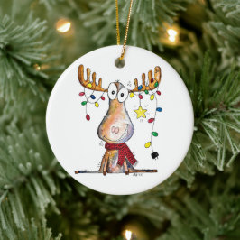 Niedlicher Whimsischer Weihnachtsschlamm Keramik Ornament