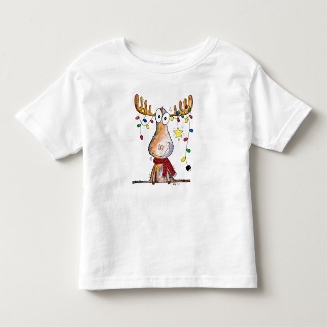 Niedlicher Whimsischer Weihnachtsschlamm Kleinkind T-shirt (Vorderseite)