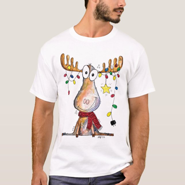 Niedlicher Whimsischer Weihnachtsschlamm T-Shirt (Vorderseite)