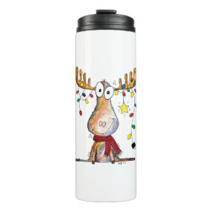 Niedlicher Whimsischer Weihnachtsschlamm Thermosbecher