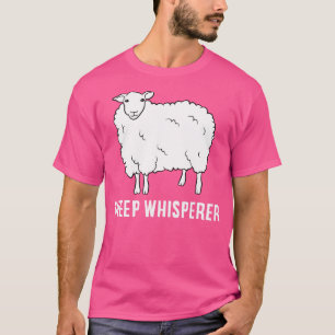Niedlicher Whisperer Bauer Bauer Liebe Schafe T-Shirt