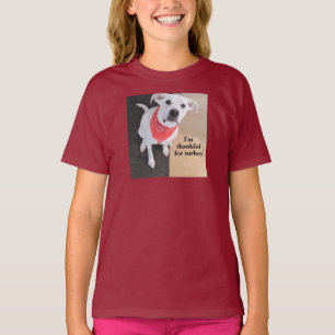 Niedlicher White Labrador Mix Dog Erntedank T - Sh T-Shirt