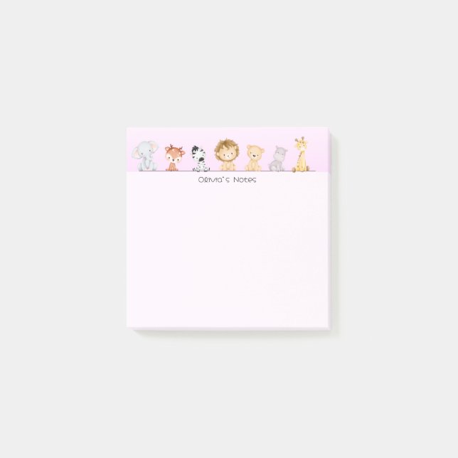 Niedlicher Wild Cups farbiger Farbverlauf Personal Post-it Klebezettel (Vorderseite)