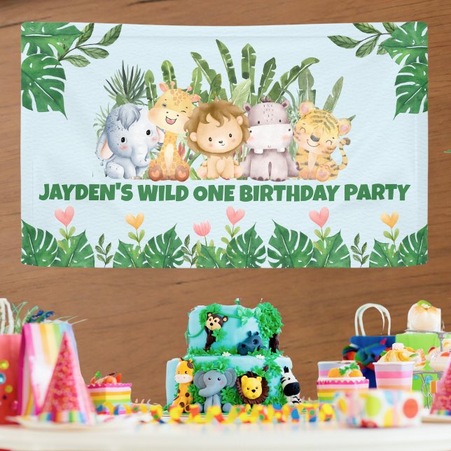 Niedlicher Wild One Jungle Safari Banner (Von Creator hochgeladen)