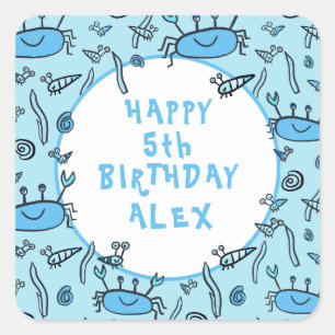 Niedlicher Wildtiere Quadratischer Aufkleber