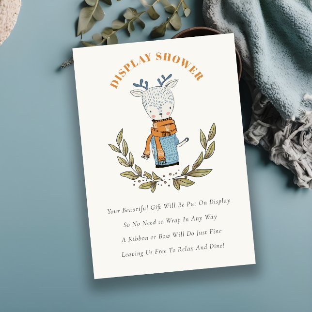 Niedlicher Winter Sweater Rentier Kinderdusche Begleitkarte (Von Creator hochgeladen)