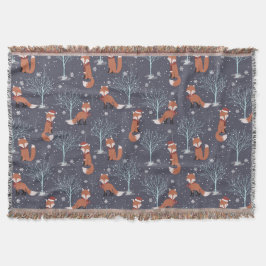 Niedlicher Winterfuchs Decke