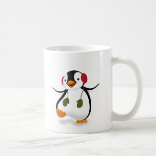 Niedlicher Winterpinguin Kaffeetasse