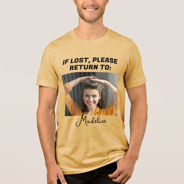 Niedlicher Witz, wenn Sie verloren haben, kehren S Tri-Blend Shirt (Vorderseite)