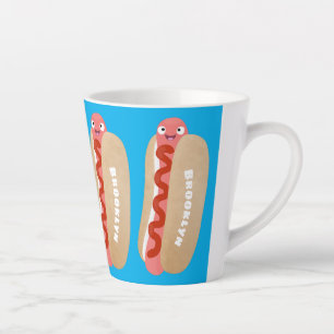 Niedlicher Witzhund Weiner Cartoon Milchtasse