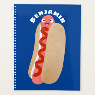 Niedlicher Witzhund Weiner Cartoon Planer