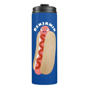 Niedlicher Witzhund Weiner Cartoon Thermosbecher