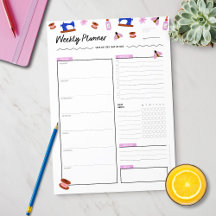 Niedlicher Wochenplaner für Crafters