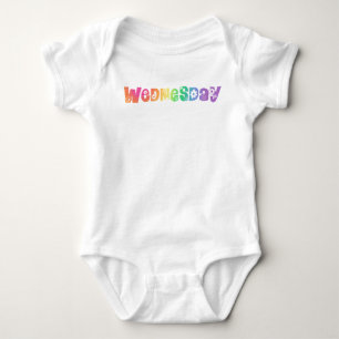 Niedlicher Wochentag Baby Strampler