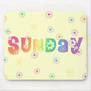 Niedlicher Wochentag Mousepad
