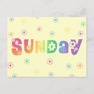 Niedlicher Wochentag Postkarte