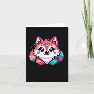 Niedlicher Wolf-Sticker1 Karte