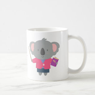 Niedlicher Wortspiel-Spaß-Koala-Bärn-Lehrer Kaffeetasse