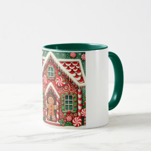 Niedlicher, wunderlicher Weihnachtsmann aus Lebkuc Tasse