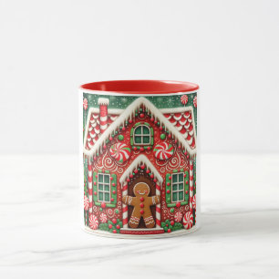 Niedlicher, wunderlicher Weihnachtsmann und ein Ha Tasse