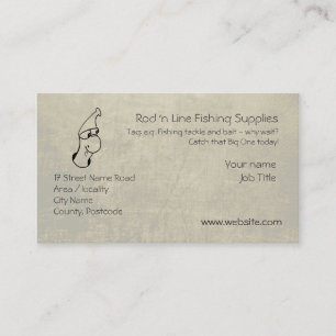 Niedlicher Wurm - Lieferantenvorlage für Fischerei Visitenkarte
