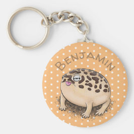 Niedlicher Wüstenfrosch Cartoon Schlüsselanhänger