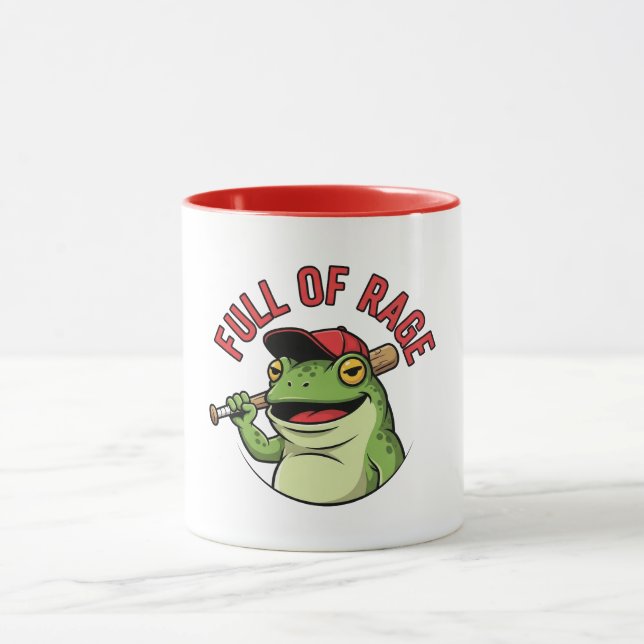 Niedlicher wütender Frosch Tasse (Zentrum)