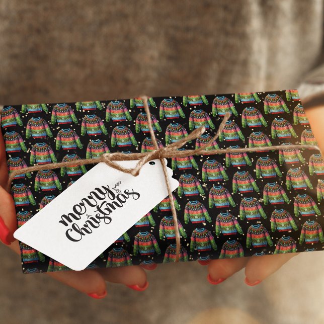 Niedlicher Xmas Holly Berries Ugly Weihnachtssüßer Geschenkpapier (Von Creator hochgeladen)