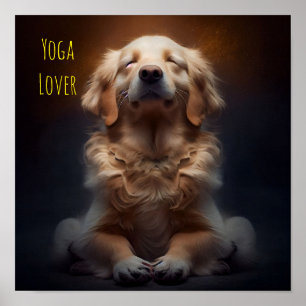 Niedlicher Yoga Hund - KI Poster