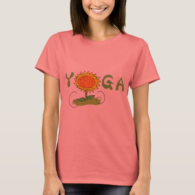 Niedlicher Yoga T-Shirt (Vorderseite)