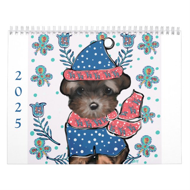 Niedlicher Yorkie-Kalender Kalender (Titelbild)
