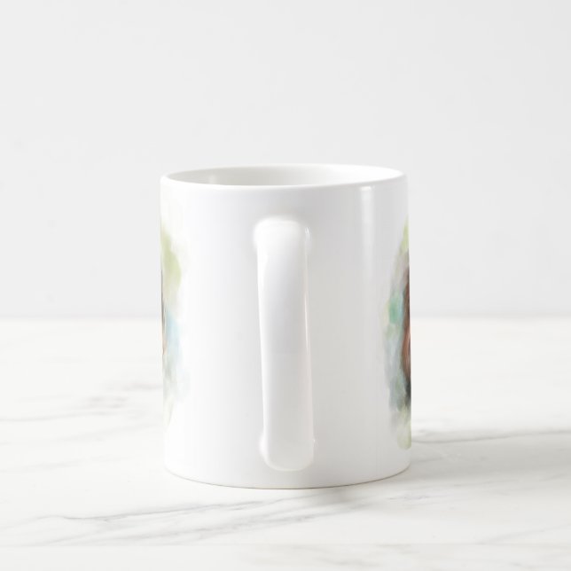 Niedlicher Yorkshire Terrier Welpenhund digitale K Tasse (Henkel)