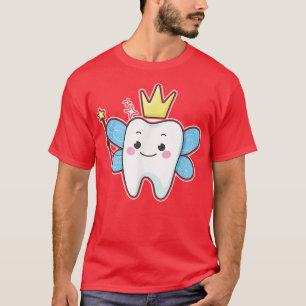 Niedlicher Zahn mit Flügeln als Fee T-Shirt