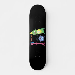 Niedlicher Zahnbürste Zahnpasta-Cartoon Skateboard