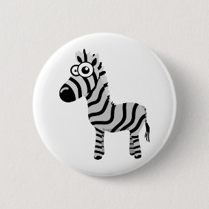 Niedlicher Zebra Button