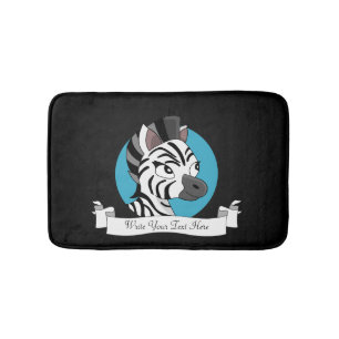 Niedlicher Zebra-Cartoon Badematte