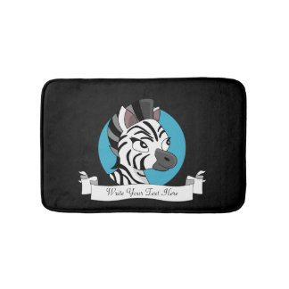 Niedlicher Zebra-Cartoon Badematte